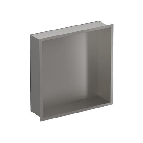 Croswwater Shower Niche Brushed Stainless Steel Crosswater Square Shower Niche - 305 x 305 x 80mm for Stud Walls