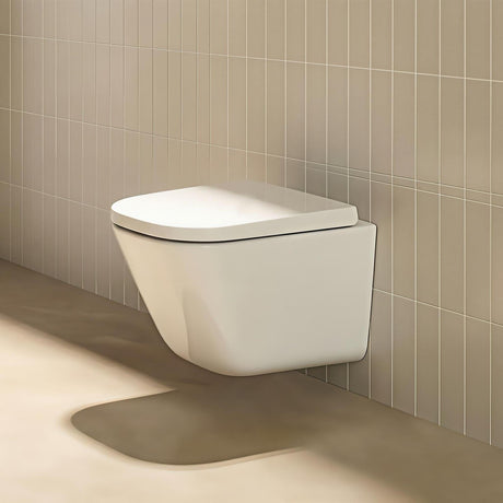 Roca Wall Hung Toilet Roca The Gap Round Wall Hung Rimless Toilet with Soft Close Seat