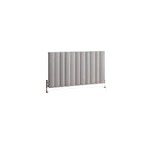Eastbrook Panel Radiator Eastbrook Guardia Straight Horizontal Aluminium in Matt Grey