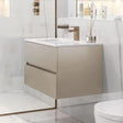 Villeroy & Boch Wall Mounted Vanity Unit Sand Grey Matt Villeroy & Boch Arto Wall Mounted 800mm Two Drawer Vanity Unit with Basin
