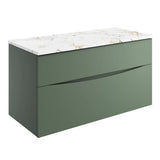 Crosswater Wall Mounted Vanity Unit Crosswater Glide II Wall Mounted Two Drawer Vanity Unit with Worktop