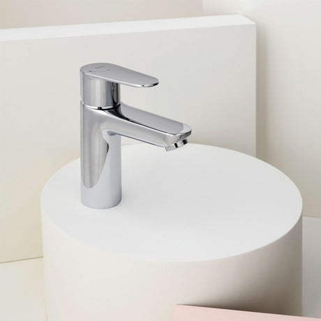 Roca Mono Basin Tap Roca Victoria Plus Cold Start Basin Mixer Tap with Click Clack Waste