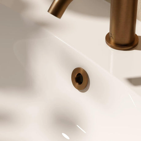 Crosswater Overflow Cover Brushed Bronze Crosswater MPRO Basin Overflow Cover