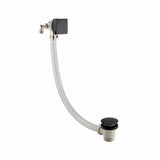 JTP Overflow Filler Matt Black JTP HIX Exofil Bath Overflow Filler and Click Clack Waste