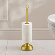Miller Toilet Roll Holder Brushed Brass Miller Signature Freestanding Traditional Spare Toilet Roll Holder