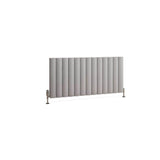 Eastbrook Panel Radiator Eastbrook Guardia Straight Horizontal Aluminium in Matt Grey
