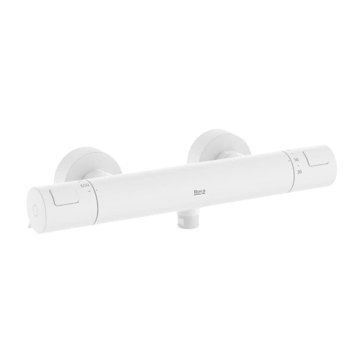Roca Exposed Shower Set Roca T-500 Thermostatic Bar Shower Valve with with Shower Handset and Slide Rail Set