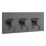 Crosswater Concealed Shower Valve Crosswater MPRO 3 Outlet, 3 Handle Landscape Concealed Thermostatic Shower Valve