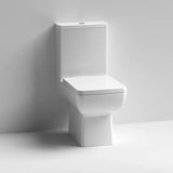 Aquarius Bathrooms Close Coupled Toilet Aquarius Paragon Rimless Close Coupled Square Open Back Toilet with Soft Close Quick Release Seat