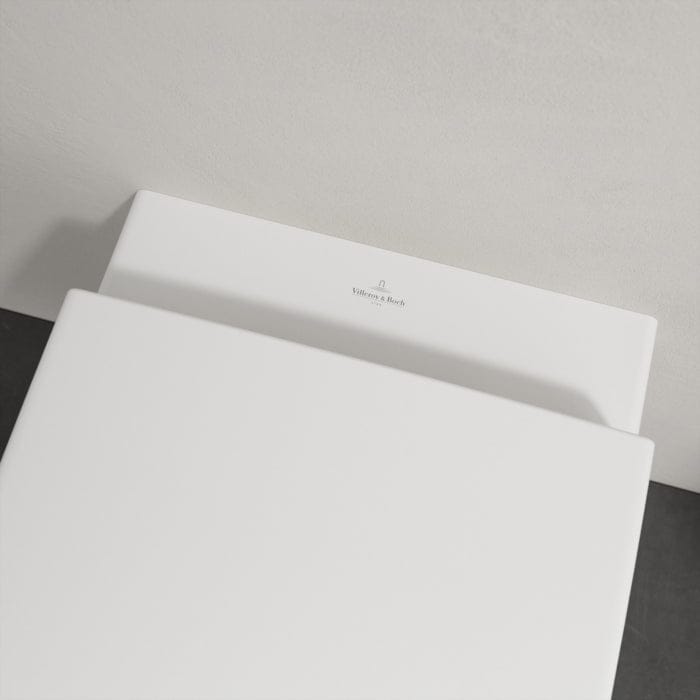 Villeroy & Boch Wall Hung Toilet Villeroy & Boch Architectura Compact Wall Hung Rimless DirectFlush Toilet with Soft Close Seat