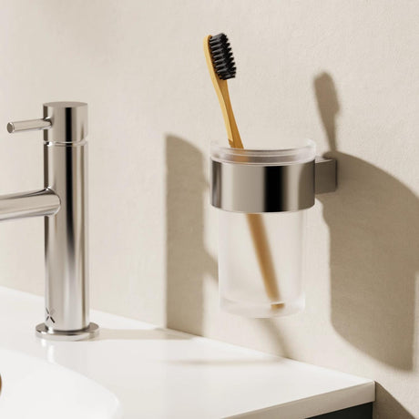 Crosswater Toothbrush Holder Chrome Crosswater Velo Tumbler and Holder