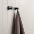 Roca Robe Hook Matt Black Roca Sonata Double Robe Hook