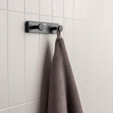 Roca Robe Hook Matt Black Roca Sonata Double Robe Hook