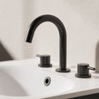 Crosswater 3 Tap Hole Basin Set Matt Black Crosswater MPRO 3 Hole Basin Mixer Tap