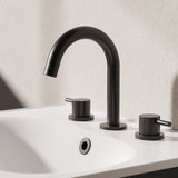 Crosswater 3 Tap Hole Basin Set Matt Black Crosswater MPRO 3 Hole Basin Mixer Tap