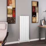 Eastbrook Charlton Vertical Aluminium Designer Radiator in Matt White