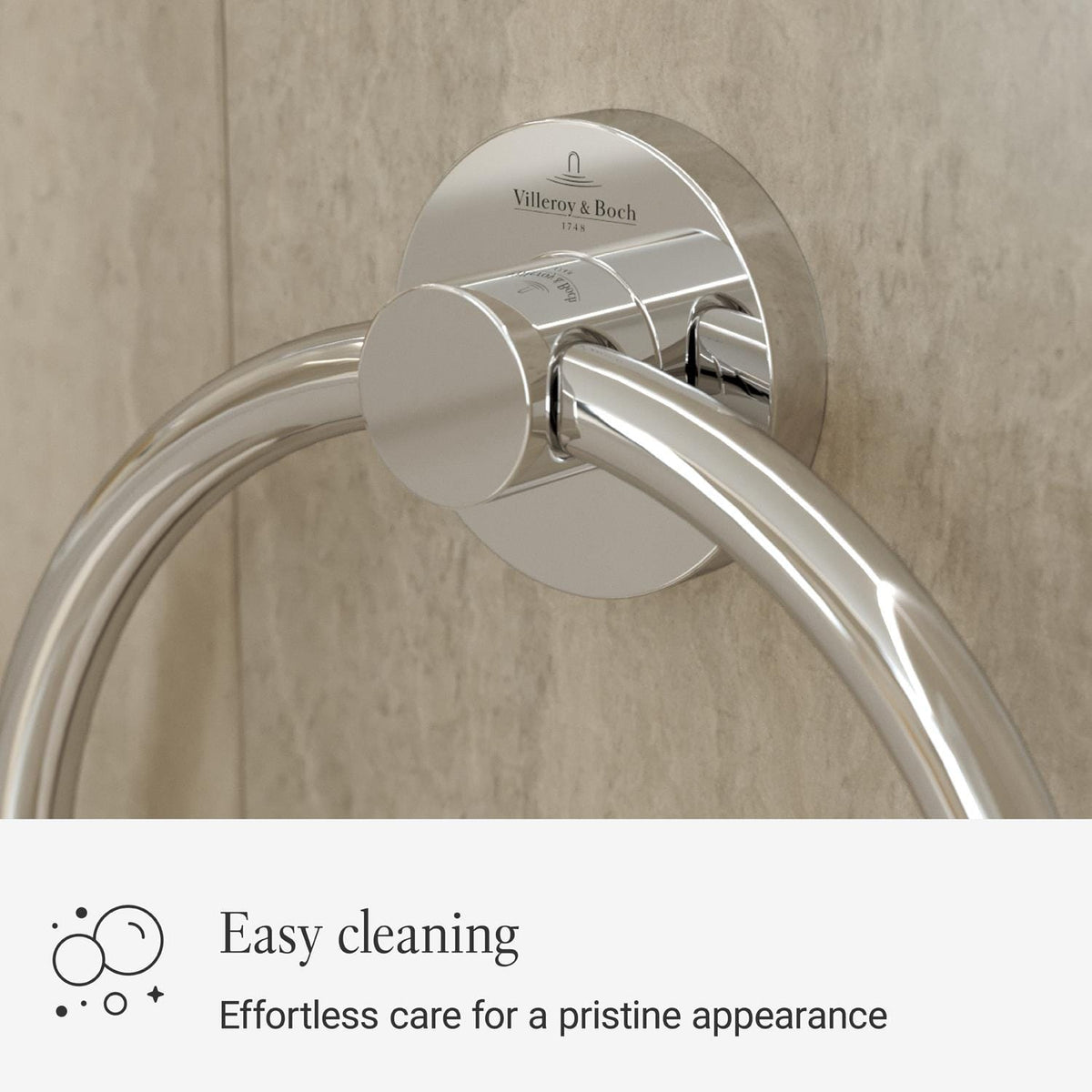Villeroy & Boch Towel Rails and Rings Villeroy & Boch Elements - Tender Towel Ring