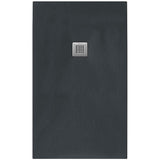 Tissino Rectangle Shower Tray 1500 x 700mm Tissino Giorgio2 Rectangle Shower Tray in Graphite Slate