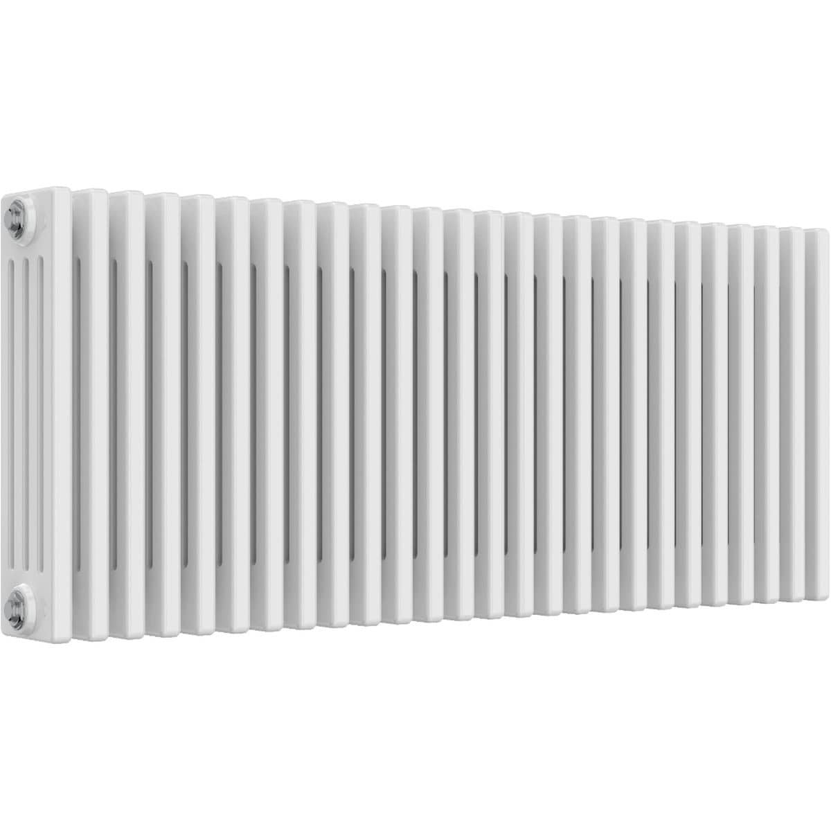 Aquarius Bathrooms Column Radiator Aquarius Foundry Horizontal 4 Column Radiator in White