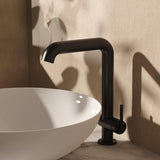 Crosswater Tall Basin Tap Slate Crosswater 3ONE6 Lever Tall Basin Mixer Tap