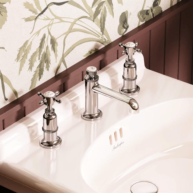 Burlington 3 Tap Hole Basin Set Chrome Burlington Guild 3 Hole Basin Mixer Tap
