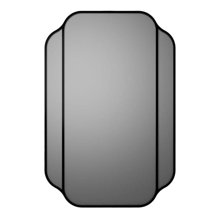 Aquarius Bathrooms Standard Mirror Aquarius Deco Rectangular Mirror 600 x 900mm in Black
