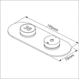 TED Concealed Shower Valve TED Togo 2/3 Outlet Concealed Digital Shower Valve with Oval Plate