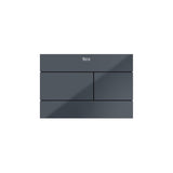 Roca Flush Plate Glass Anthracite Roca Duplo-S Flush Plate with Square Buttons