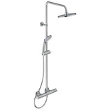 Ideal Standard Exposed Shower Set Ideal Standard Ceratherm T25 Exposed Thermostatic Shower Valve Set with Riser Kit, Showerhead and Handset in Chrome