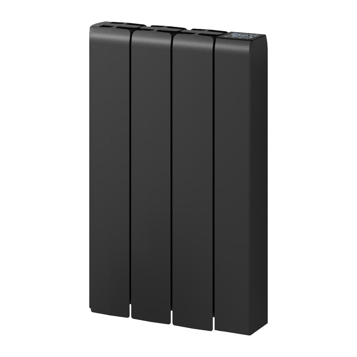 Reina Panel Radiator 570 x 360mm / Black Reina Aron Electric Radiator with Ceramic Core and Wi-Fi Enabled LCD Display
