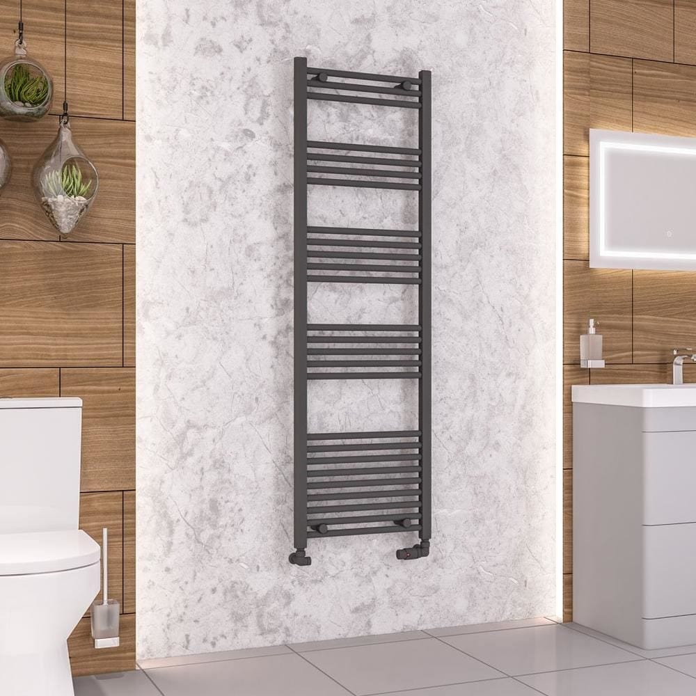 Eastbrook Wendover Straight Heated Towel Rail in Anthracite