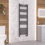 Eastbrook Wendover Straight Heated Towel Rail in Anthracite