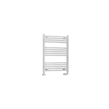 Eastbrook Ladder Rail Eastbrook Wendover Curved Vertical Heated Towel Rail - 800 x 600mm in White
