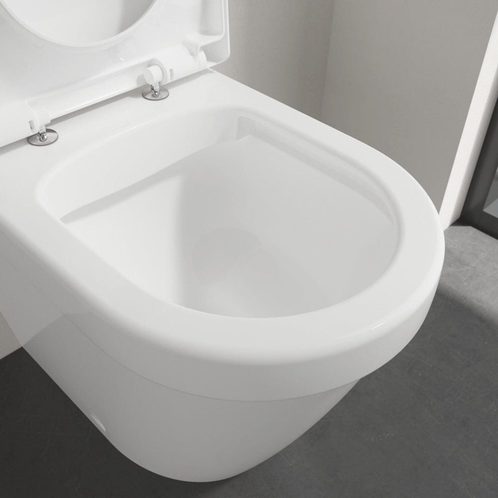 Villeroy & Boch Back To Wall Toilet Villeroy & Boch Architectura Back to Wall Rimless Toilet with Soft Close Seat and DirectFlush