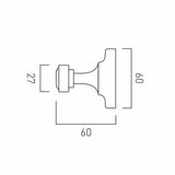 Vado Robe Hook Booth & Co. Axbridge Robe Hook