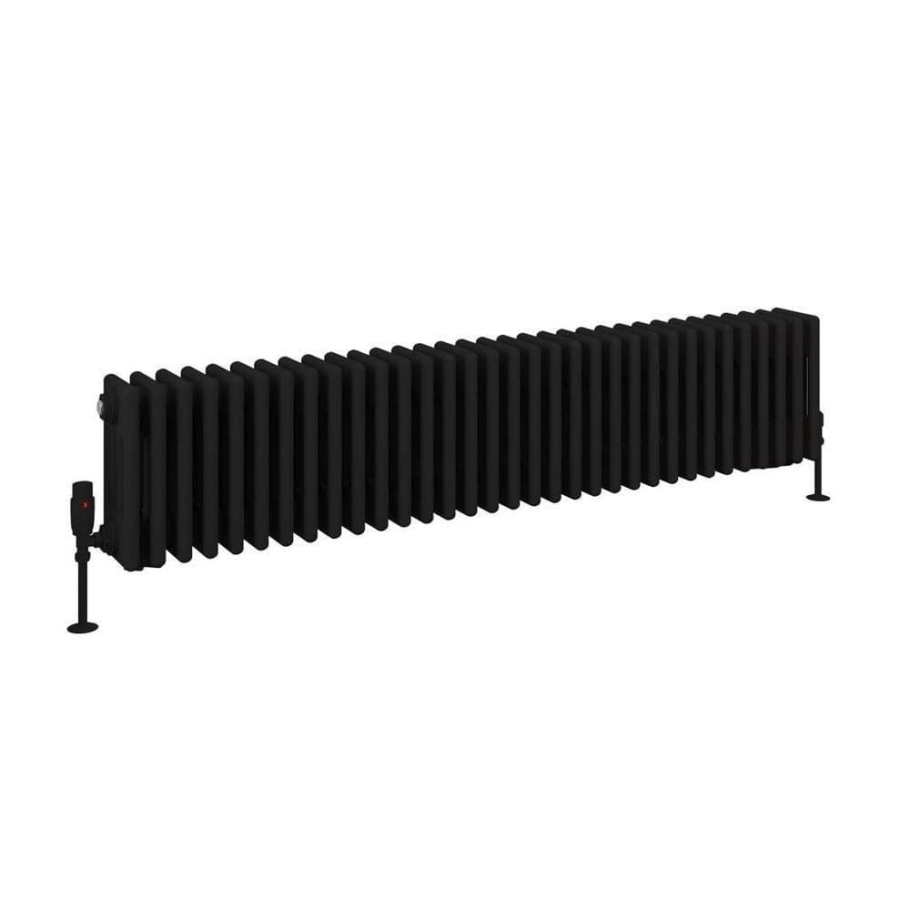 Eastbrook Eastbrook Rivassa Traditional 4 Column Radiator in Matt Black