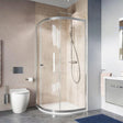 Crosswater Quadrant Shower Enclosure Silver / 1000 x 800mm Crosswater Clear 6 Quadrant Shower Enclosure
