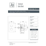 JTP Concealed Shower Valve JTP HIX 1 Outlet, 2 Handle Thermostatic Concealed Shower Valve