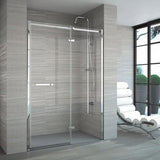Merlyn Hinged Shower Door 1000 - adj ( 960-1005mm ) Merlyn 8 Series Frameless Hinged Door with Inline Panel