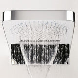 Crosswater Fixed Shower Head Crosswater Revive Overhead Shower Head with Waterfall Feature in Chrome