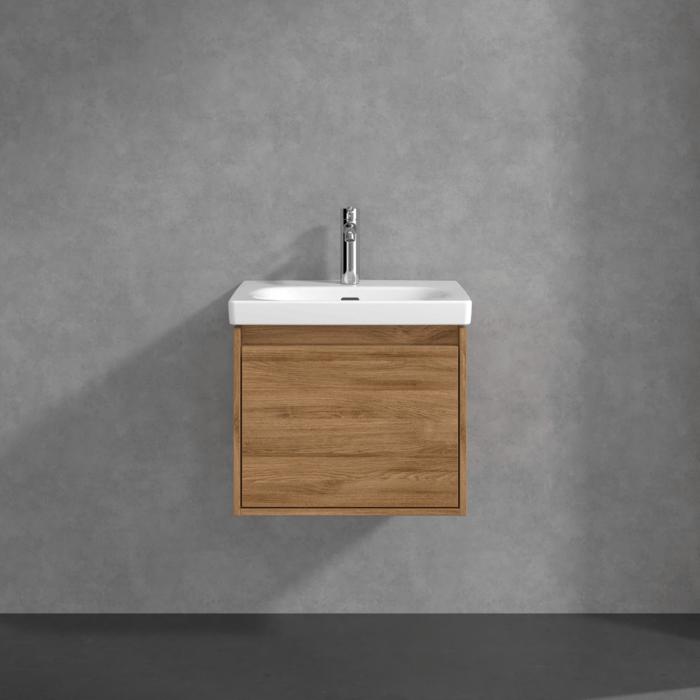 Villeroy & Boch Wall Mounted Vanity Unit Villeroy & Boch Skyla Wall Mounted 500mm One Drawer Vanity Unit with Basin
