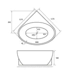Eastbrook Back To Wall Freestanding Bath Eastbrook Whitchurch Corner Freestanding Bath in Gloss White