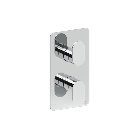 Crosswater Concealed Shower Valve Crosswater Drift 1 Outlet, 2 Handle Vertical Concealed Shower Valve in Chrome