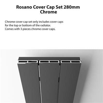 Eastbrook 280mm Eastbrook Rosano Vertical Cover Cap Set in Chrome