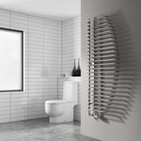 Reina Designer Towel Radiator Electric Only Reina Nola Modern Designer Towel Rail in Chrome - 1400 x 600mm