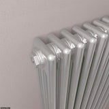 Eastbrook Column Radiator Eastbrook Rivassa Traditional 3 Column Radiator in Chrome Effect
