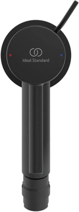 Ideal Standard Bidet Tap Ideal Standard Ceraline Single Lever Bidet Mixer Tap with Metal Pop-Up Waste in Silk Black