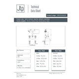 JTP Bath Shower Mixer JTP Grosvenor Cross Deck Mounted Bath Shower Mixer with Kit