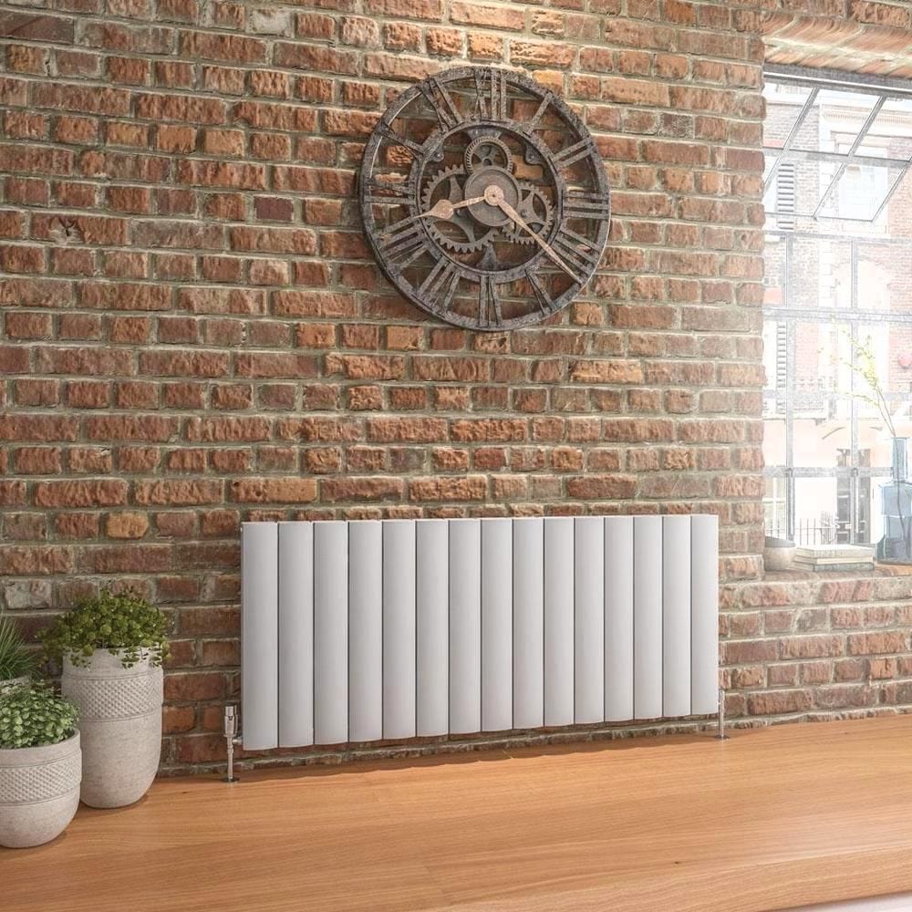 Eastbrook Panel Radiator 600 x 1420 / Electric Only Eastbrook Guardia Straight Horizontal Aluminium in Matt Grey