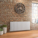 Eastbrook Panel Radiator 600 x 1420 / Electric Only Eastbrook Guardia Straight Horizontal Aluminium in Matt Grey